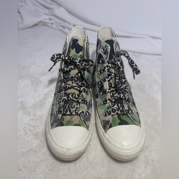 Converse Chuck Taylor Archive Camouflage Leopard High Top Canvas Shoe 7.5 - Picture 6 of 8